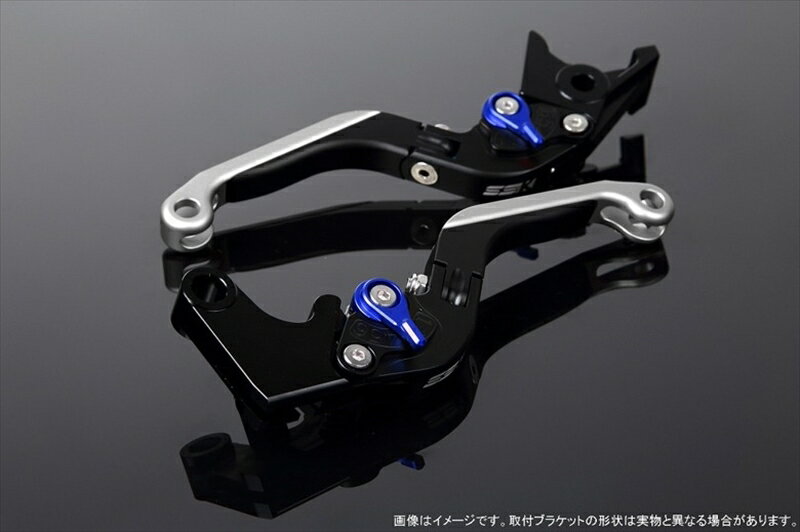 ハンドルエスエスケイ スピードラ アジャストレバー 可倒延長式 Mブラック/Mブルー/MシルバーZX-6R 07-17 ZX-10R 06-15LVGM027BK-BESR 4580540606970取寄品