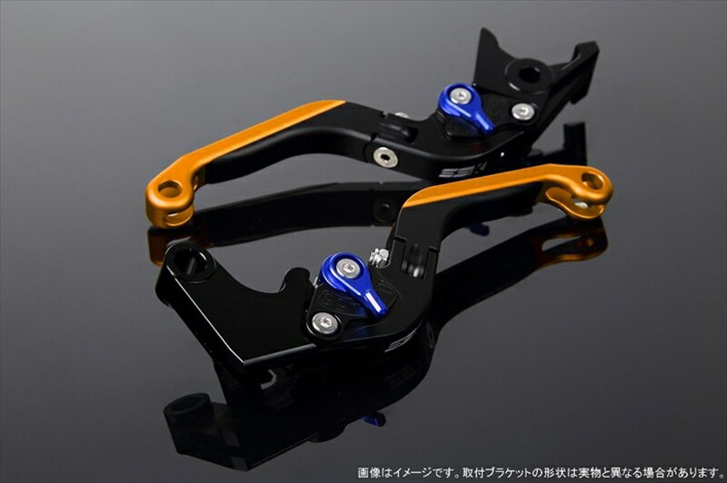 ハンドルエスエスケイ スピードラ アジャストレバー 可倒延長式 Mブラック/Mブルー/MゴールドZX-6R 07-17 ZX-10R 06-15LVGM027BK-BEGD 4580540606987取寄品