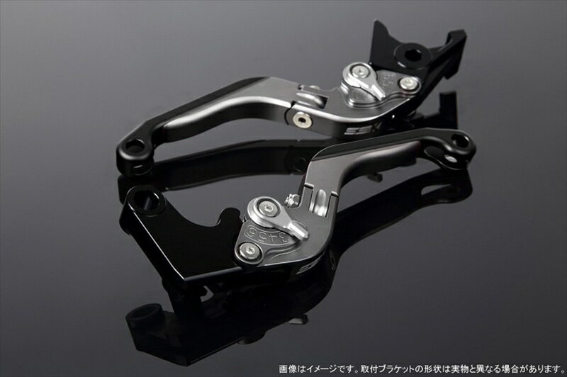 ハンドルエスエスケイ スピードラ アジャストレバー 可倒延長式 Mチタン/Mシルバー/Mブラック ZX-6R 07-17 ZX-10R 06-15LVGM027TM-SRBK 4580540607663取寄品