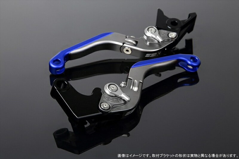 ハンドルエスエスケイ スピードラ アジャストレバー 可倒延長式 Mチタン/Mシルバー/Mブルー ZX-6R 07-17 ZX-10R 06-15LVGM027TM-SRBE 4580540607717取寄品