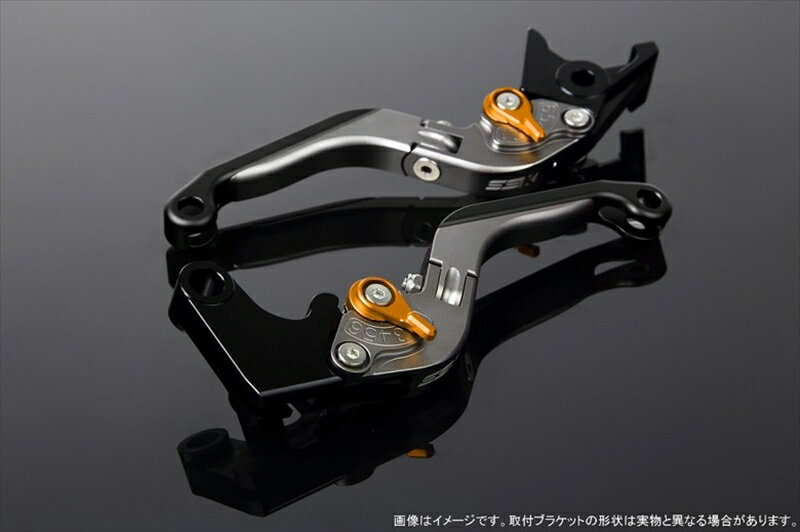 ハンドルエスエスケイ スピードラ アジャストレバー 可倒延長式 Mチタン/Mゴールド/Mブラック ZX-6R 07-17 ZX-10R 06-15LVGM027TM-GDBK 4580540607731取寄品