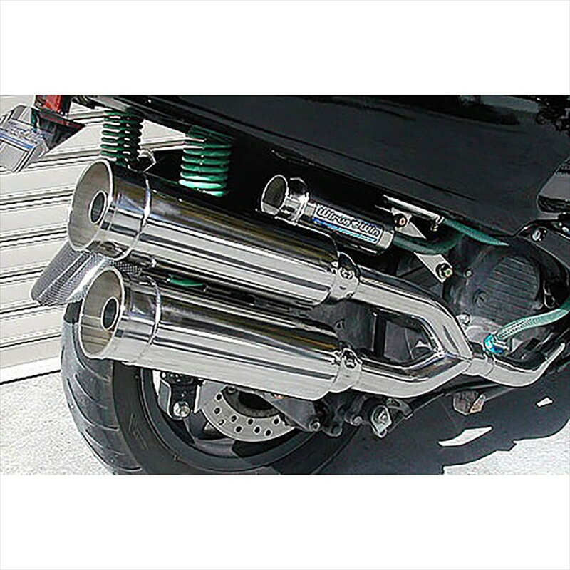 バイクパーツ マフラーウイルズウィン サイドバイサイドマフラー/バズーカー212-15-02 4547424342331FORZA(MF06)