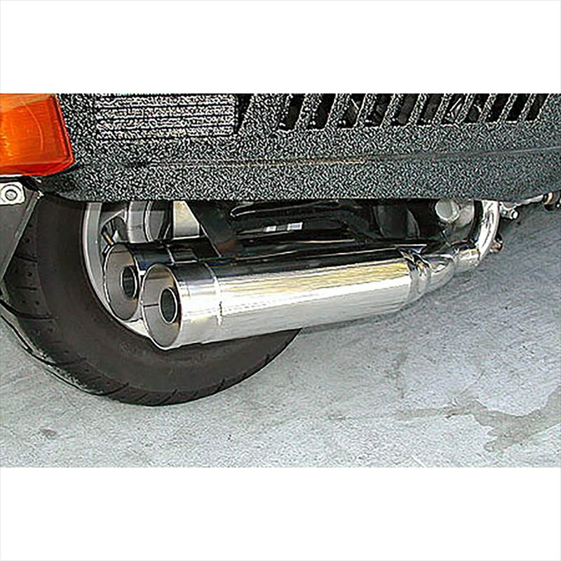 バイクパーツ マフラーウイルズウィン サイドバイサイドマフラー/バズーカー232-15-02 4547424447593FUSION