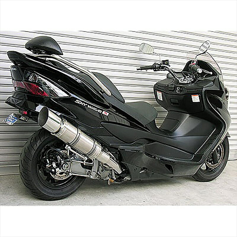 バイクパーツ マフラーウイルズウィン ビーストマフラー タイプE/POL312-10-11 4547424582683SKYWAVE250(CJ44/45/46)