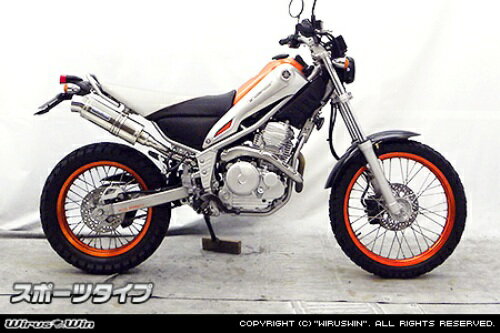 バイク用品 マフラーウイルズウィン WirusWin スリップオンマフラー スポーツ チタン トリッカー BA-DG16J FI車1462-30-23 4549950501787取寄品 セール