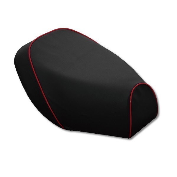 バイク用品 外装グロンドマン GRONDEMENT 国産シートカバー CA1KA レッツIIカラー(黒カバー・赤パイピング)張替GH24SC10P40 4580336280964取寄品