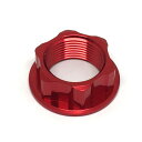 バイク用品 ハンドルZETA ジータ ステアリングステムナット レッド M24x30-P1.5 H14ZE58-2153 4547836095733