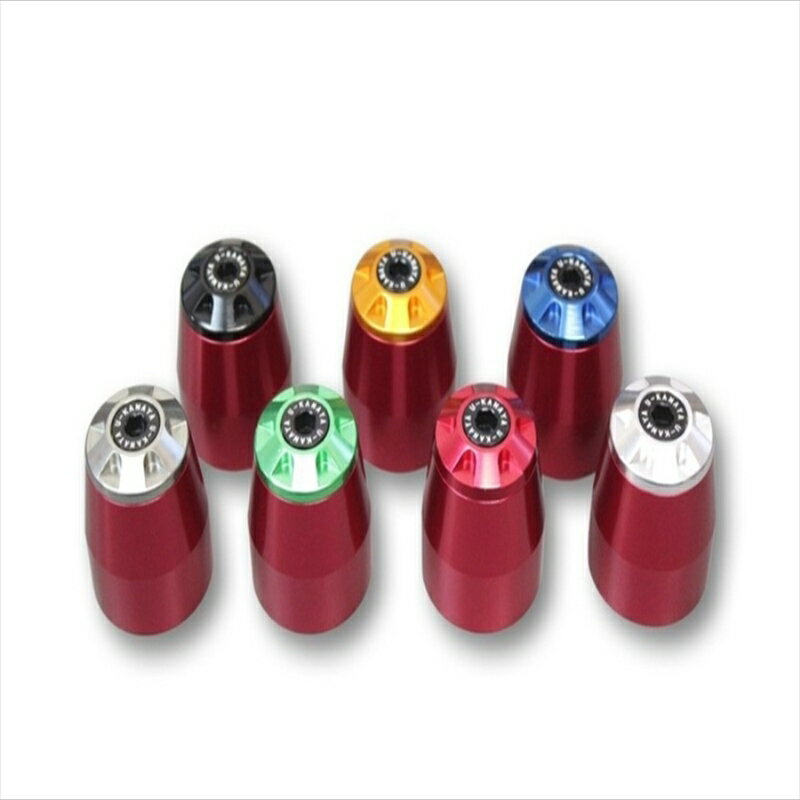 バイクパーツ ハンドルユーカナヤ アルミビレットバーエンド BERDKA74 4550255666996レッド/ブラック Z900RS