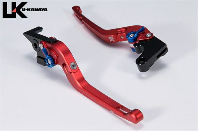バイクパーツ ハンドルユーカナヤ レバーセット Rタイプ RD/GNHO082-010-0715 4550255682927(ツヤケシ)CBR400R/400X 22(NC56)