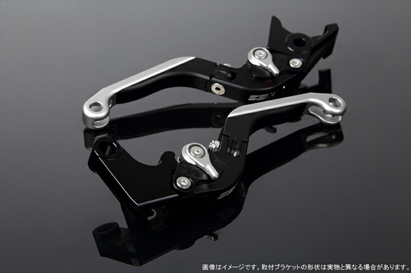 バイク用品 ハンドルエスエスケイ スピードラ アジャストレバー 可倒延長式 Mブラック/Mシルバー/MシルバーGSX250R V-STROM250 RGV250γ VJ23ALVGM048BK-SRSR 4580540637561取寄品
