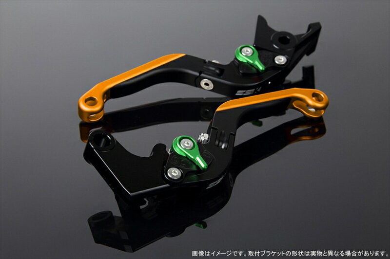 バイク用品 ハンドルエスエスケイ スピードラ アジャストレバー 可倒延長式 Mブラック/Mグリーン/MゴールドGSX250R V-STROM250 RGV250γ VJ23ALVGM048BK-GNGD 4580540637929取寄品