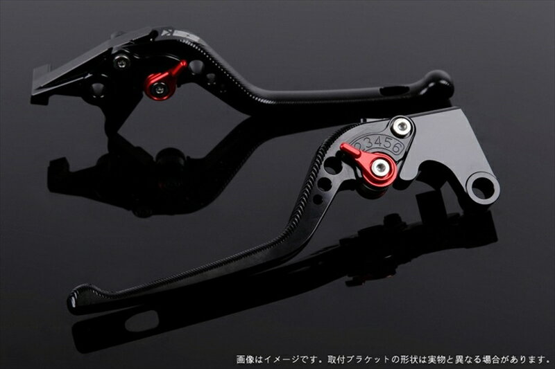 【5日前後で発送】 バイク用品 ハンドルエスエスケイ スピードラ アジャストレバー 3D ロング ブラック/レッド NINJA400R 11-13 NINJA400 14-17KA0404672-RD 4589995464432取寄品
