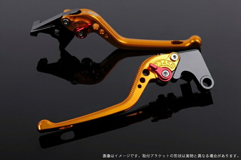 【5日前後で発送】 バイク用品 ハンドルエスエスケイ スピードラ アジャストレバー 3D ロング ゴールド/レッド NINJA400R 11-13 NINJA400 14-17KA0404674-RD 4589995464579取寄品