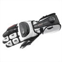バイク用品 ウェアコミネ GK-253 DIAL FIT RACグローブ White/BLK 2XL06-253 4573325794931取寄品