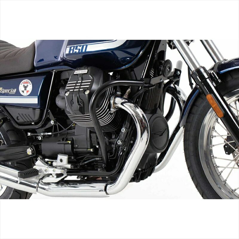 バイクパーツHEPCO&BECKER(ヘプコアンドベッカー) エンジンガード ブラック 501556 00 014550255704063V7 850cc Stone/Specail/Centenario 21-25