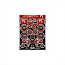 バイクパーツ アクセサリーモトグラフィックス BLACK 3D GEL BADGE KIT MT-IOMTTBSUR 458004124752820PCS Isle Of Man TT Races2022