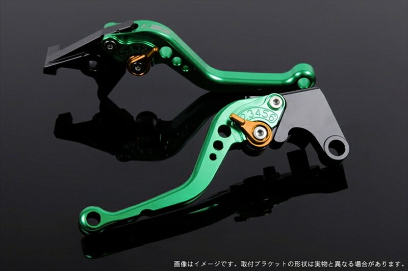 ハンドルエスエスケイ スピードラ アジャストレバー スタンダード ショート グリーン/ゴールド Z1000 07-16 NINJA1000 11-16KA0403814-GD 4589995450343取寄品
