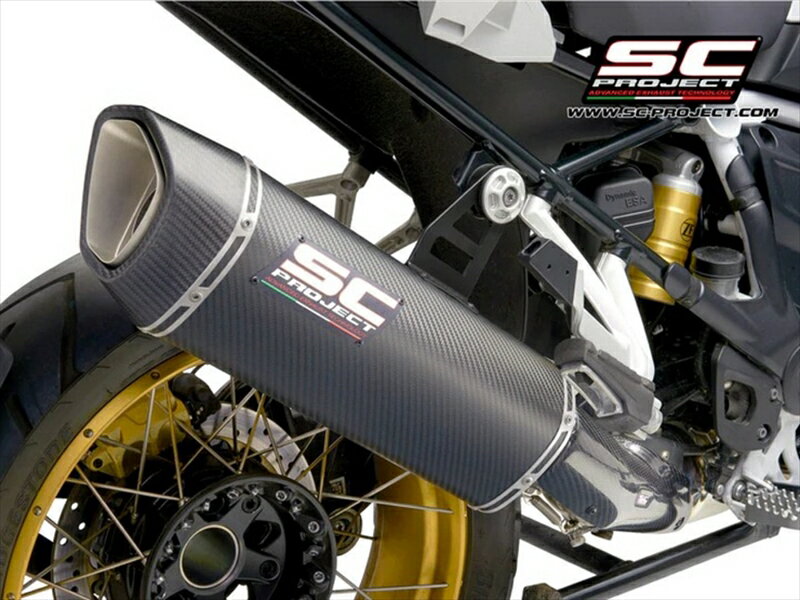 マフラーエスシープロジェクト スリップオン SC1-R GT カーボン BMW R1250GS 19-20B30A-105C 4550255725563取寄品