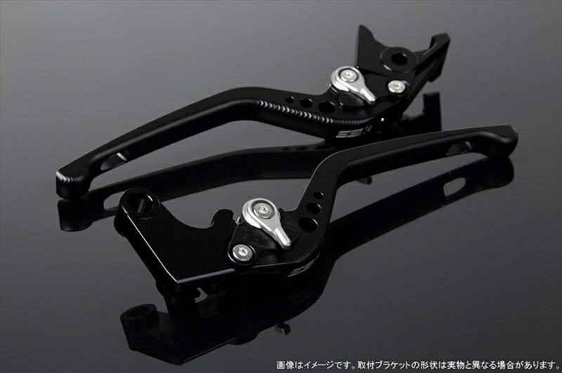 ハンドルエスエスケイ スピードラ アジャストレバー 3D ロング Mブラック/Mシルバー NS-1 Monkey125 GROM 13-16 CBR250R MC41LVEM003BK-SR 4589995230778取寄品