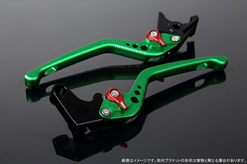ハンドルエスエスケイ スピードラ アジャストレバー 3D ロング Mグリーン/Mレッド NS-1 Monkey125 GROM 13-16 CBR250R MC41LVEM003GN-RD 4589995231225取寄品