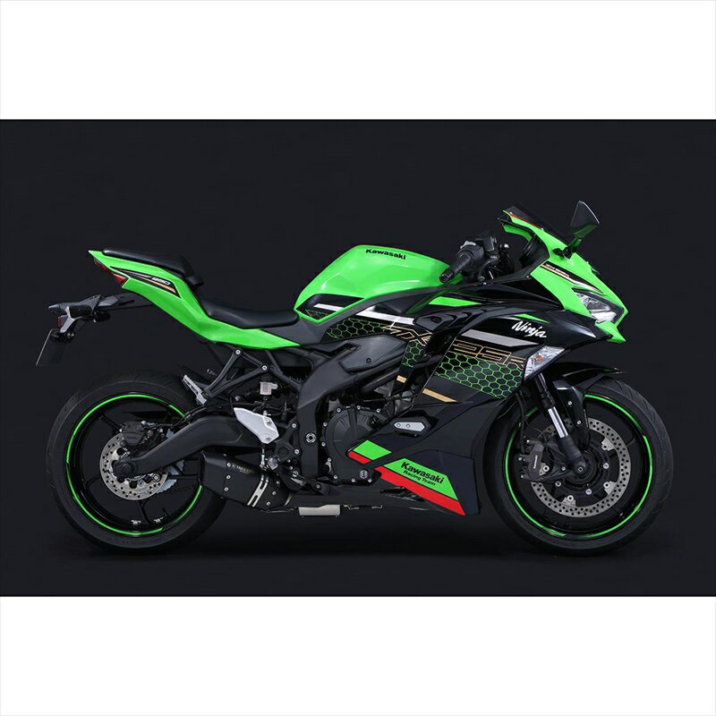 バイクパーツ マフラートリックスター 政府認証フルEXイカヅチブラックEDJFT-034-L8BT 4573269966531ダウン Ninja ZX-25R 21-22