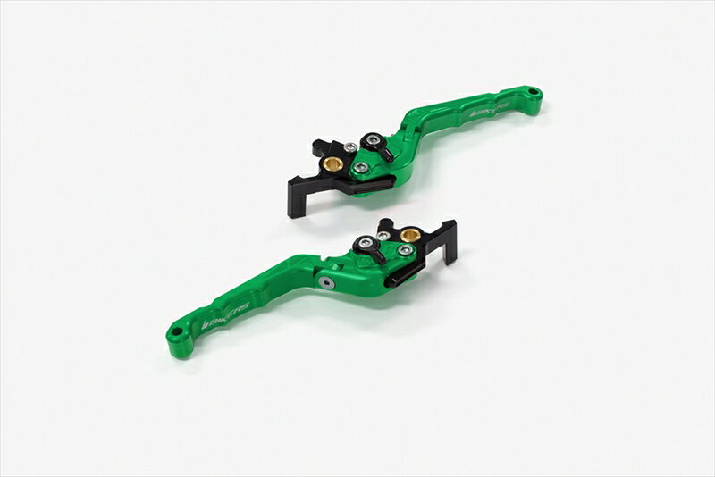 バイクパーツBIKERS(バイカーズ) レバーセット 可倒式 カーブタイプ グリーンY0553-GRN4550255757427