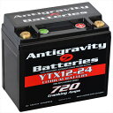 【ANTIGRAVITY BATTERIES(アンチグラビティバッテリー)】リチウムバッテリー 24セル YTX12 OEM 25Ah 720CCA YTX12互換■カタログ品番：P091-7788■メーカー品番：ANT-YTX12-24R■JAN：4550255011048適応車両：（YTX12 OEM） 25Ah 720CCA YTX12互換 タイプ： Lithium Battery キャッチフレーズ ：【YTX12 OEM case 24cell 5-7／8inch Length x 3-7／16inch Depth x 5-1／8inch hieght】1600～2000 V twin◆5-7／8inch Length x 3-7／16inch Depth x 5-1／8inch hieght【サイズ:縦90mmx横150mmx高さ131mm】■YTX12 OEM case 24cell◆2000のクラスVツイン等◆2270g◆サイズ:縦 90mm x 横 150mm x 高さ 131mm◆Anti GravityBattery は業界一のコンパクトボディーに最先端のリチウムイオン搭載のバッテリーです。◆1年間自己放電無しの持続力をアラーム、ECU,時計などは除く）◆ブラスターミナルに6mmボルトで現在のお使いのバッテリーとの交換もスムーズです。◆防水加工（ただし、ジェットスキー等の専用設計ではありません。ジェットスキー等へのご使用は自己判断にてお願い致します。）◆Made in USA◆1年間保証（antigravity 本社による診断によります）送料等はご負担お願いい申し上げます。◆レギュレーター装備無車輌・充電電圧14.6V以上の車輌 鉛バッテリー用強化充電システム使用不可。 専用充電器のご使用をお薦めします。 A 【適合情報】メンテナンス【詳細情報/補足情報】メーカー品番[カタログ品番]：ANT-YTX12-24R 画像注意書き ： ■商品分類：バイクパーツ、オートバイパーツ（モーターサイクル） ■カテゴリ：車、バイク、自転車 ＞ バイク ＞ バッテリー ■対象：男性(メンズ)、女性(レディース) ■キーワード：ツーリング(ロングツーリング)、通勤、通学 ※号機番号と適応車種を必ずご確認のうえ、ご注文くださいますようお願い致します。ご不明点等は、ご注文前にお問合せください。 ※掲載商品と実際の商品との色合いが異なる場合がございます。ご了承の程、宜しくお願い致します。 ※商品は予告なく仕様の変更や販売を終了している場合がございますので予めご了承下さい。 ※画像は装着画像や塗装済みのイメージ画像の場合がございます。 ※画像に含まれる、小道具等は商品には含まれておりません。 ※画像は装着イメージです。車両本体は商品に含まれておりません。