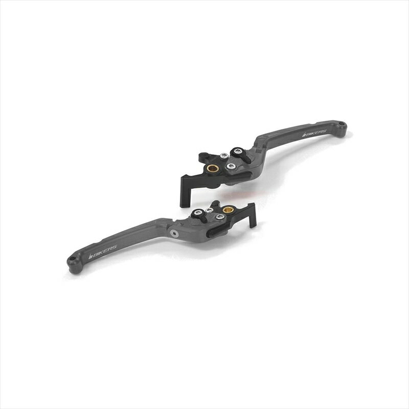バイクパーツBIKERS(バイカーズ) レバーセット 可倒式 フラットタイプ グレー H1010-GRY4550255819224PCX 21-24 PCX160 21-24 ADV160 23-24