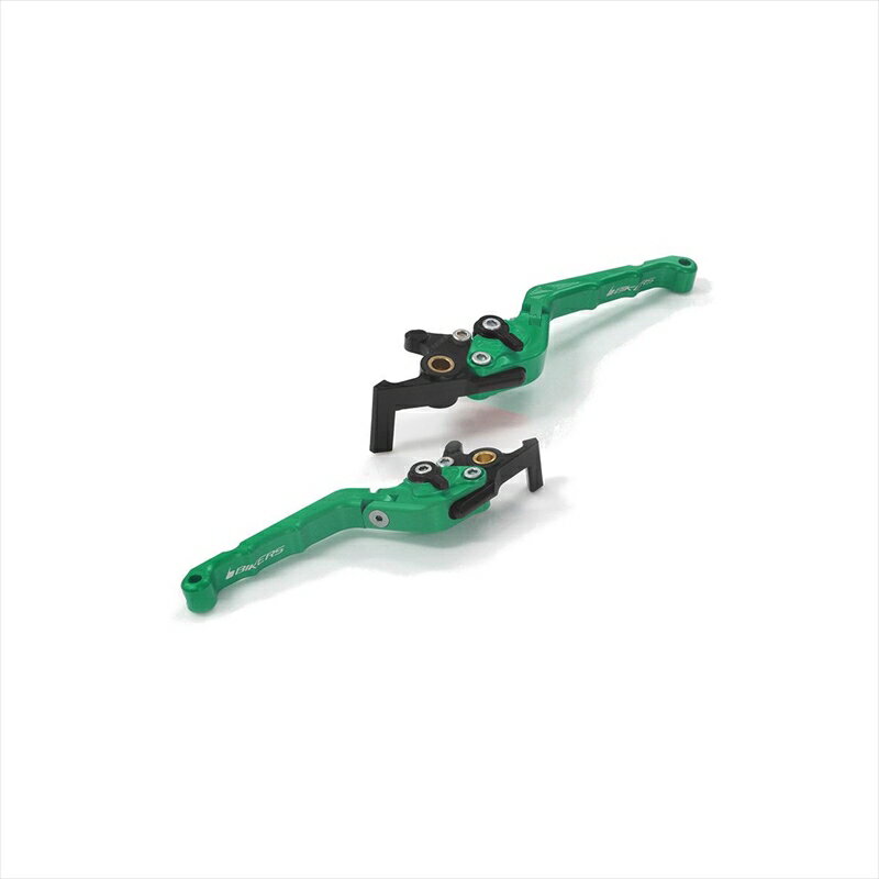 バイクパーツBIKERS(バイカーズ) レバーセット 可倒式 カーブタイプ グリーン H1012-GRN4550255819323PCX 21-24 PCX160 21-24 ADV160 23-24