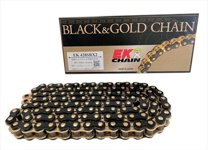 駆動系 チェーン 428SRX2 BLK＆GLD 144L MLJ428SR-X2(BK/GP) 4571291788275取寄品