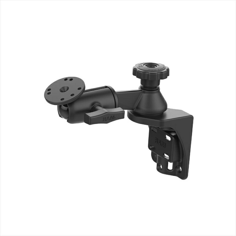 バイクパーツ 電子機器類ラムマウント AMPSラウンドベース＆スイングアームセット 152mm長 シングルピ..