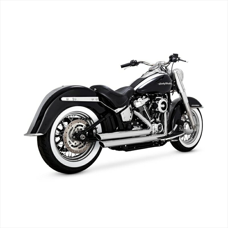 バイクパーツ マフラーバンスアンドハインズ BigShots Staggered PCX ビッグショットスタッガード クローム マフラー1800-2581 4550255783037CHR SOFTAIL 18-22