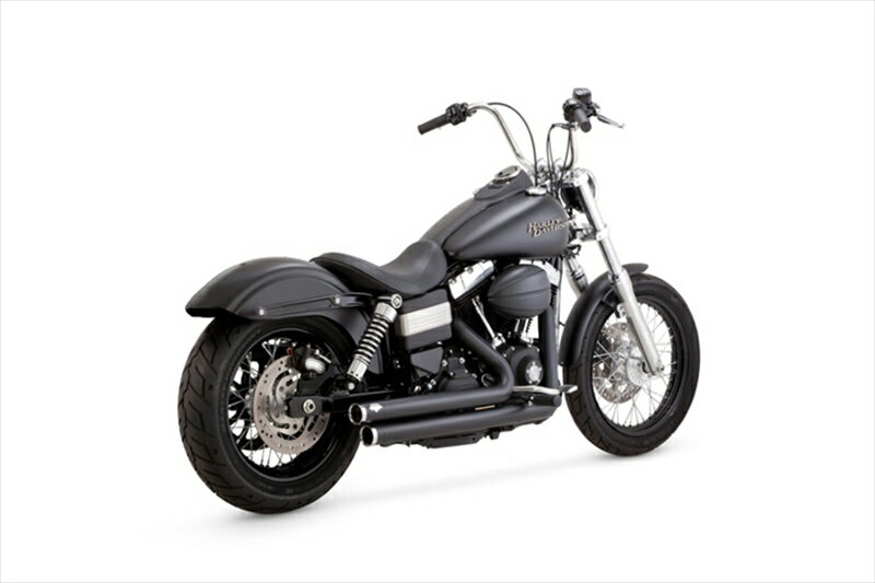 バイクパーツバンスアンドハインズ VanceHines BigShots Staggered PCX ビッグショットスタッガード ブラック マフラー DYNA 06-171800-2605 4550255798956