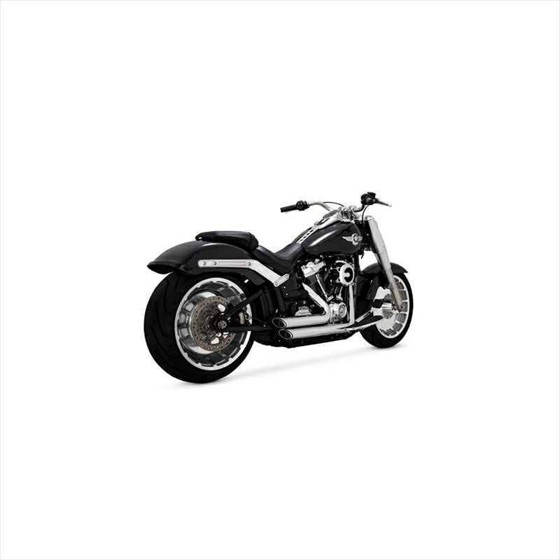バイクパーツ マフラーバンスアンドハインズ ShortShots Staggered PCX ショートショットスタッガード クローム マフラー1800-2594 4550255800239FXBR（S)/FLFB（S)/FXDRS 18-22