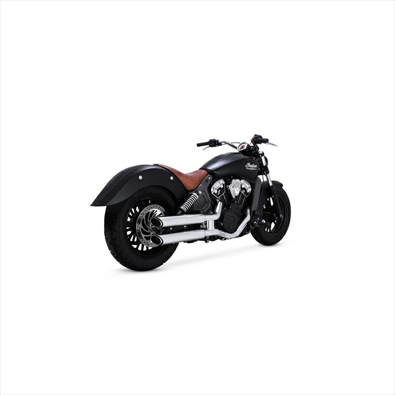 バイクパーツ マフラーバンスアンドハインズ TwinSlash PCX 3in Slip-on ツインスラッシュ 3インチ スリップオン クローム マフラー1801-1528 4550255802783INDIAN SCOUT 15-21