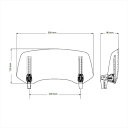 バイクパーツ 外装プーチ マルチアジャスタブルバイザー2.0クリア20764W 4571415031027汎用クリップオン (Multiーadjustable ...