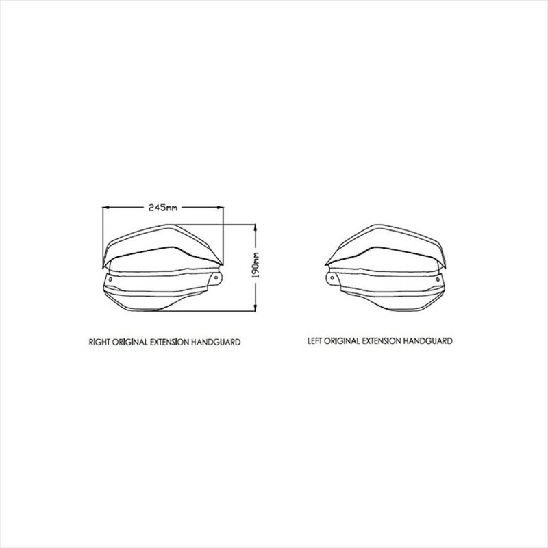 バイクパーツ ハンドルプーチ ハンドガード エクステンション スモーク3824H 4550255409449CRF1100L AF..