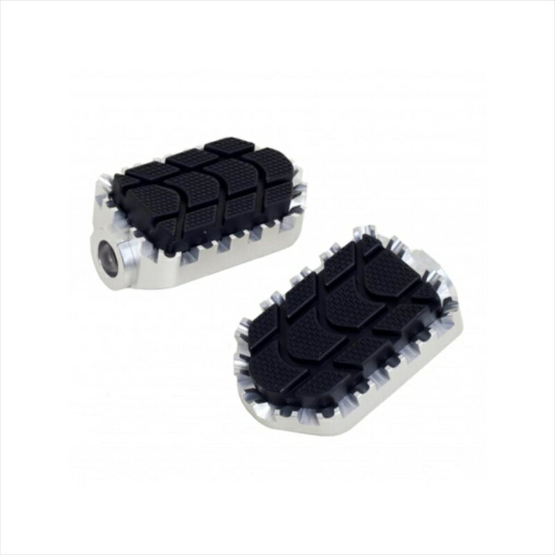 バイクパーツ ステッププーチ ENDUROフットペグ シルバー 7587P 4550255438388WITH RUBBER