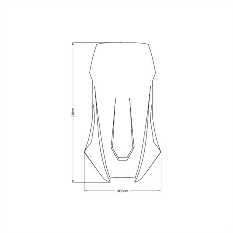 バイクパーツ 外装プーチ ツーリングスクリーン ダークスモーク 20585F 4571415001112X-ADV 21-