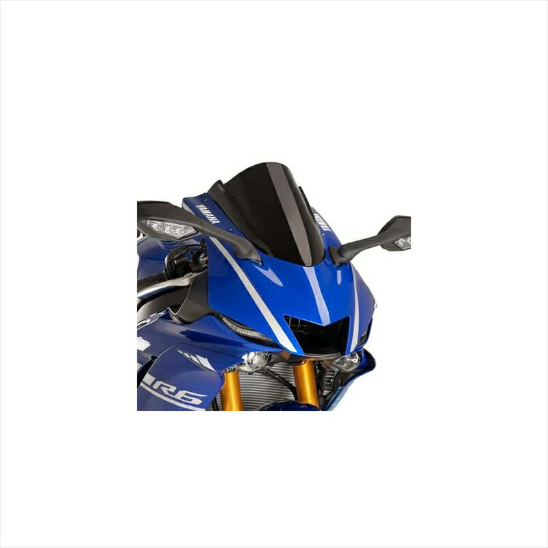 バイクパーツ 外装プーチ レーシングスクリーン ブラック9723N 4549950570059YZF-R6 17-20/YZF-R7 22