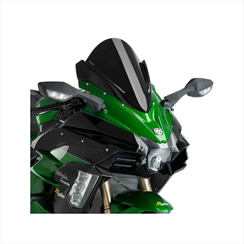 バイクパーツ 外装プーチ スクリーン レーシング ブラック 9704N 4550255010157Ninja H2SX/SE 18