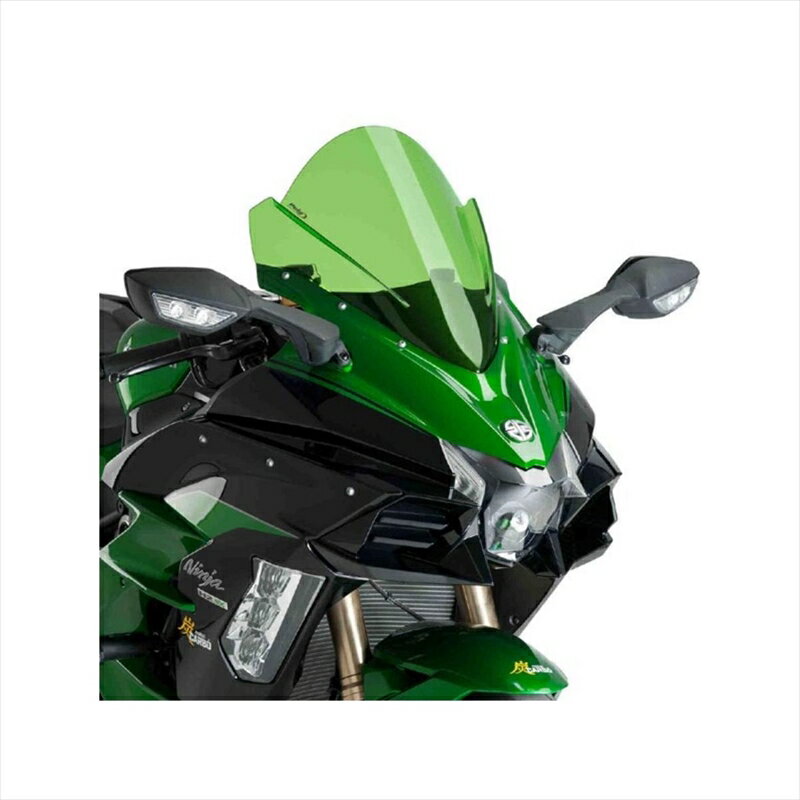 バイクパーツ 外装プーチ スクリーン レーシング グリーン 9704V 4550255025731Ninja H2SX/SE 18