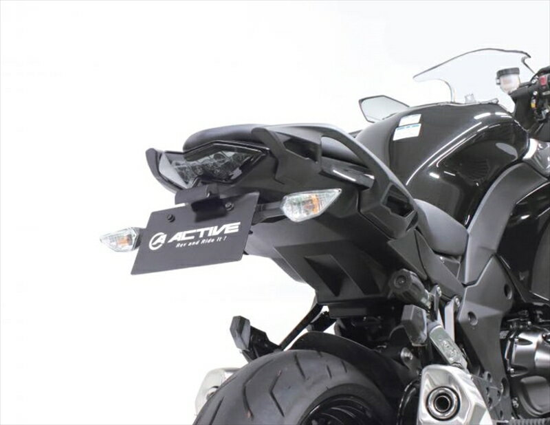 【5日前後で発送】 バイク用品 外装 フェンダーアクティブ フェンダーレスKIT LEDナンバートウツキ BLK NINJA1000 17-19(条件付き:純正...