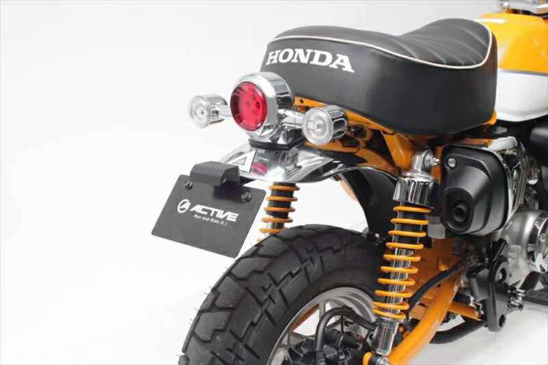 バイク用品 外装 フェンダーアクティブ アクティブ フェンダーレスKIT LEDナンバートウツキ BLK MONKEY125 18-191151097 4538...