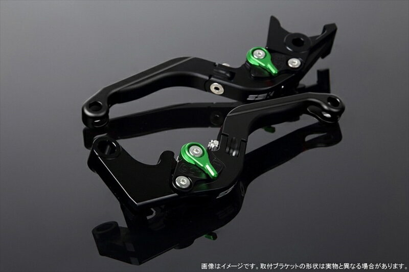 ハンドル エスエスケイ スピードラ アジャストレバー 可倒延長式 Mブラック/Mグリーン/MブラックPCX JF28 JF56 PCX150 KF12/18 LVGM001BK-GNBK 4580540568810 取寄品