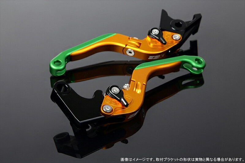 ハンドル エスエスケイ スピードラ アジャストレバー 可倒延長式 Mゴールド/Mブラック/MグリーンPCX JF28 JF56 PCX150 KF12/18 LVGM001GD-BKGN 4580540568940 取寄品