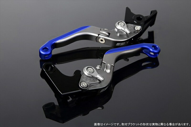 ハンドル エスエスケイ スピードラ アジャストレバー 可倒延長式 Mチタン/Mシルバー/Mブルー PCX JF28 JF56 PCX150 KF12/18 LVGM001TM-SRBE 4580540569497 取寄品