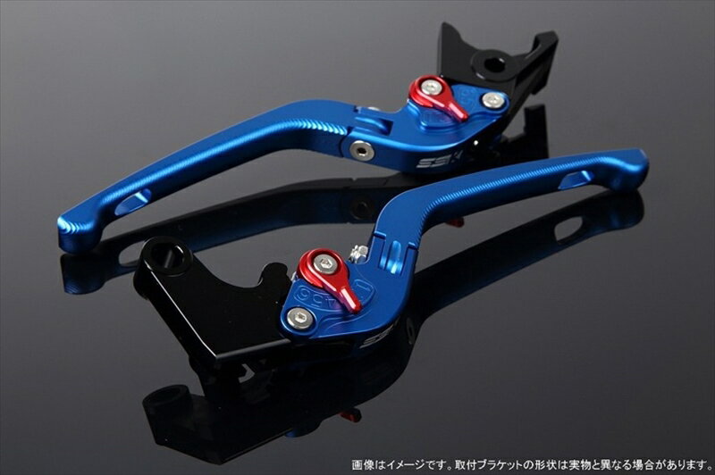 ハンドル エスエスケイ スピードラ アジャストレバー 3D可倒式 Mブルー/Mレッド GSX-R1000/R 09-18 GSX-S1000/F 15-18 LVDM053BE-RD 4589995218905 取寄品