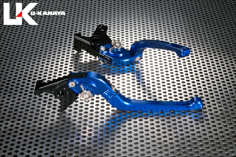 バイクパーツ ハンドルユーカナヤ レバーセット Rタイプ BL/RDKA081-011-0704 4550255889814エリミネーター400/SE 23-