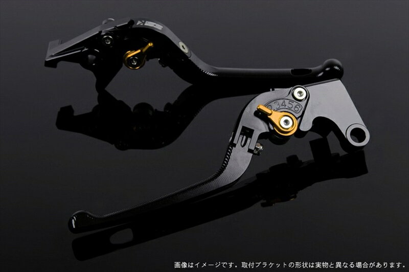 ハンドル エスエスケイ スピードラ アジャストレバー 3D可倒式 ブラック/ゴールド FZ1フェザー 06-14 MT-07 14-18 XSR700 18 YA0405254-GD 4589995508723 取寄品
